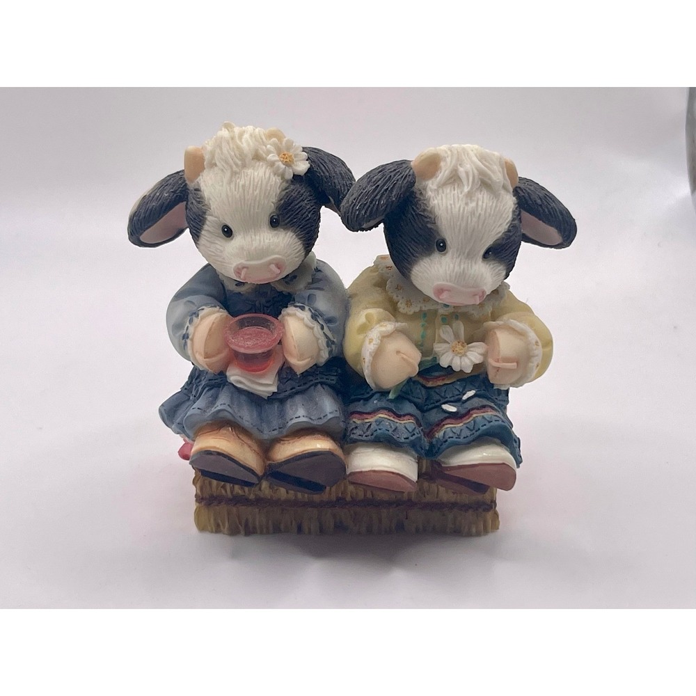 Enesco Marys Moo Moos A Friend Is Always There Beside Moo Cow Figurine 484873